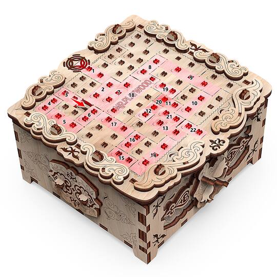 Mr. Playwood Secret Box Floral Fantasy 3D Wooden STEM Puzzle Kit